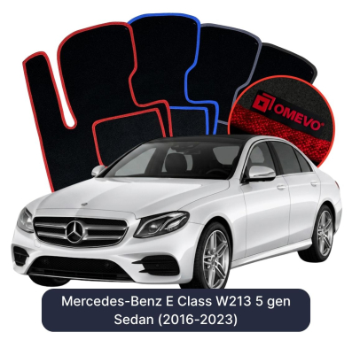 Velúrové autokoberce OMEVO pre Mercedes-Benz E klasa W213 5 gen Sedan (2016-2023)