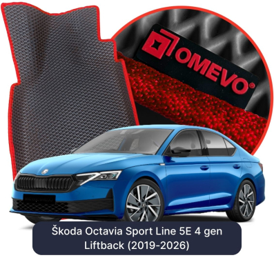 EVA autokoberce OMEVO pre Škoda Octavia Sport Line 5E 4 gen Liftback (2019-2026)