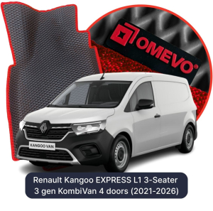 OMEVO 5D Pro Autokoberce do Renault Kangoo EXPRESS L2 3 mesta 3 gen KombiVan 4 dvere (2021-2026)