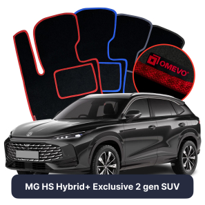 Velúrové autokoberce OMEVO pre MG HS Hybrid+ Exclusive 2 gen SUV (2024-2025)