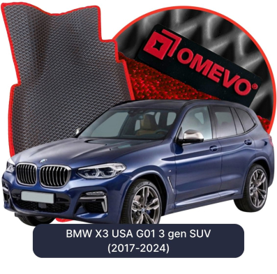 EVA autokoberce OMEVO pre BMW X3 USA G01 3 gen SUV (2017-2024)