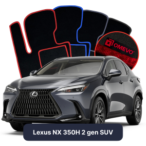 Velúrové autokoberce OMEVO pre Lexus NX 350H 2 gen SUV (2021-2024)