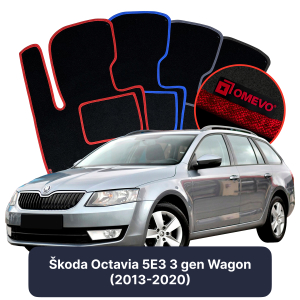 Velúrové autokoberce OMEVO pre Škoda Octavia 5E3 3 gen Kombi (2013-2020)