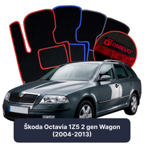 Velúrové autokoberce OMEVO pre Škoda Octavia 1Z5 2 gen Kombi (2004-2013)