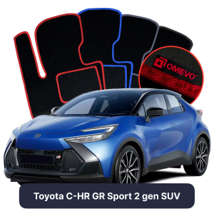 Velúrové autokoberce OMEVO pre Toyota C-HR 2 gen SUV (2023-2025)