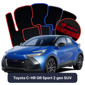 Velúrové autokoberce OMEVO pre Toyota C-HR 2 gen SUV (2023-2025)