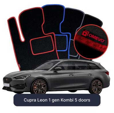 Velúrové autokoberce OMEVO pre Cupra Leon 1 gen Kombi 5 dverí (2020–2025)