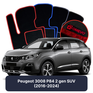 Velúrové autokoberce OMEVO pre Peugeot 3008 P84 2 gen SUV (2016-2024)