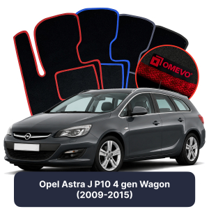 Velúrové autokoberce OMEVO pre Opel Astra J P10 4 gen Kombi (2009-2015)