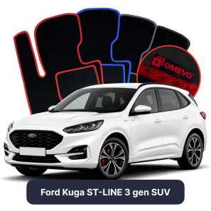Velúrové autokoberce OMEVO pre Ford Kuga ST-LINE 3 gen SUV (2019-2025)