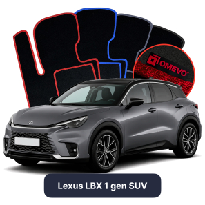 Velúrové autokoberce OMEVO pre Lexus LBX 1 gen SUV (2023-2025)