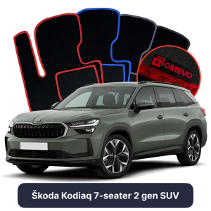 Velúrové autokoberce OMEVO pre Škoda Kodiaq 7-miestny 2 gen SUV (2024-2025)