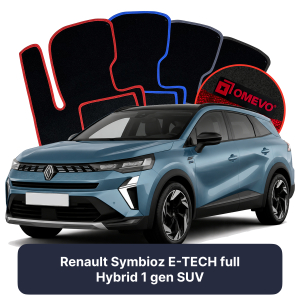 Velúrové autokoberce OMEVO pre Renault Symbioz E-TECH full Hybrid 1 gen SUV (2024-2025)