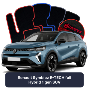 Velúrové autokoberce OMEVO pre Renault Symbioz E-TECH full Hybrid 1 gen SUV (2024-2025)