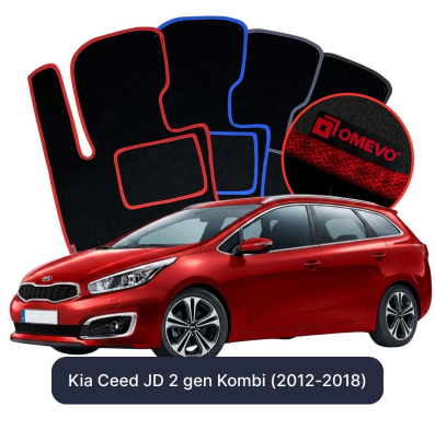 Velúrové autokoberce OMEVO pre Kia Ceed JD 2 gen Kombi (2012-2018)