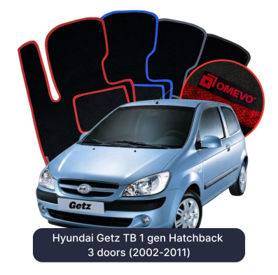 Velúrové autokoberce OMEVO pre Hyundai Getz TB 1 gen Hatchback 3 dvere (2002-2011)