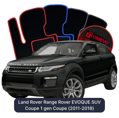 Velúrové autokoberce OMEVO pre Land Rover Range Rover EVOQUE SUV Coupe 1 gen Coupe (2011-2018)