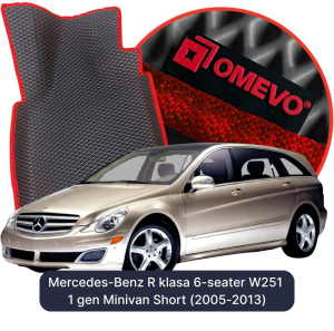OMEVO 5D Pro Autokoberce do Mercedes-Benz R trieda 6-miestny W251 1. generácia Minivan Short (2005-2013)