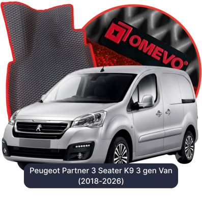 EVA autokoberce OMEVO pre Peugeot Partner 3-miestny K9 3. gen Furgon (2018-2026)