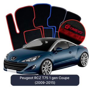 Velúrové autokoberce OMEVO pre Peugeot RCZ T75 1 gen Kupé (2009-2015)