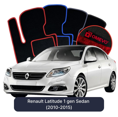 Velúrové autokoberce OMEVO pre Renault Latitude 1 gen Sedan (2010-2015)