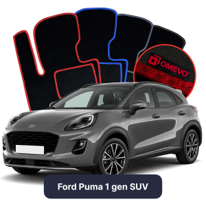 Velúrové autokoberce OMEVO pre Ford Puma 1 gen SUV (2019-2025)