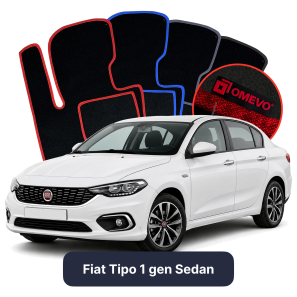 Velúrové autokoberce OMEVO pre Fiat Tipo 1 gen Sedan (2015-2025)