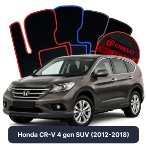 Velúrové autokoberce OMEVO pre Honda CR-V 4 gen SUV (2012-2018)