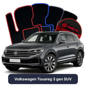 Velúrové autokoberce OMEVO pre Volkswagen Touareg 3 gen SUV (2018-2025)