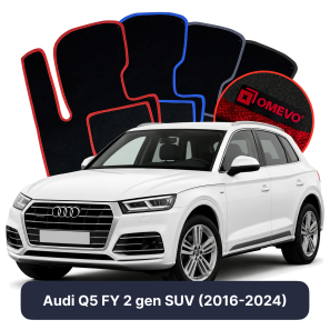 Velúrové autokoberce OMEVO pre Audi Q5 FY 2 gen SUV (2016-2024)