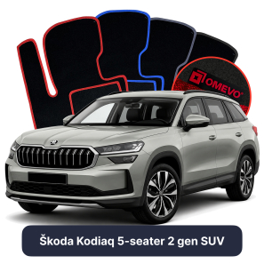 Velúrové autokoberce OMEVO pre Škoda Kodiaq 5 mest 2 gen SUV (2024-2024)