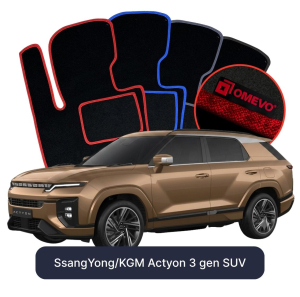 Velúrové autokoberce OMEVO pre SsangYong/KGM Actyon 3 generácie SUV (2024-2025)