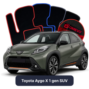 Velúrové autokoberce OMEVO pre Toyota Aygo X 1 gen SUV (2022-2025)