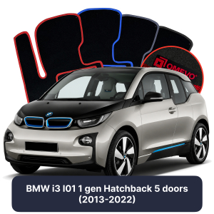 Velúrové autokoberce OMEVO pre BMW i3 I01 1 gen Hatchback 5 dverí (2013-2022)