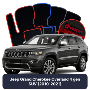 Velúrové autokoberce OMEVO pre Jeep Grand Cherokee Oveland  4 gen SUV (2010-2021)