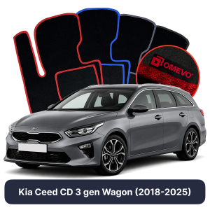 Velúrové autokoberce OMEVO pre Kia Ceed CD 3 gen Kombi (2018-2025)