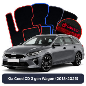 Velúrové autokoberce OMEVO pre Kia Ceed CD 3 gen Kombi (2018-2025)