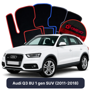 Velúrové autokoberce OMEVO pre Audi Q3 8U 1 gen SUV (2011-2018)