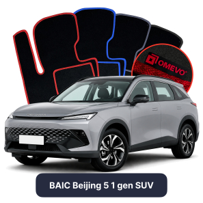 Velúrové autokoberce OMEVO pre BAIC Beijing 5 1 gen SUV (2024-2025)