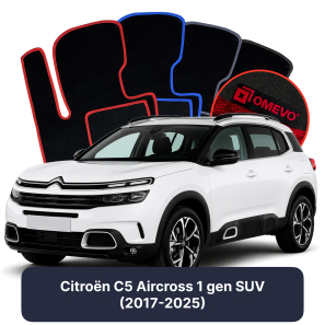 Velúrové autokoberce OMEVO pre Citroën C5 Aircross 1 gen SUV (2017-2025)