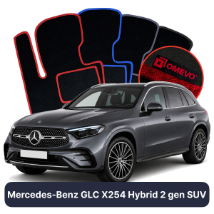 Velúrové autokoberce OMEVO pre Mercedes-Benz GLC X254 Hybryda 2 gen SUV (2022-2025)
