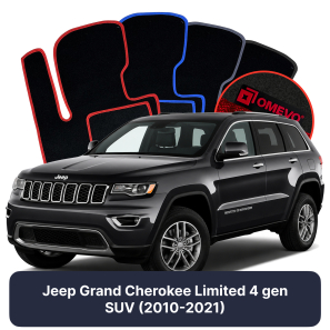Velúrové autokoberce OMEVO pre Jeep Grand Cherokee Limited 4 generácie SUV (2010-2021)