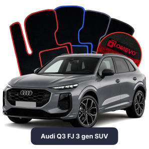 Velúrové autokoberce OMEVO pre Audi Q3 FJ 3 gen SUV (2025-2026)