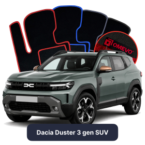 Velúrové autokoberce OMEVO pre Dacia Duster 3 gen SUV (2024-2025)