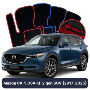 Velúrové autokoberce OMEVO pre Mazda CX-5 USA KF 2 gen SUV (2017-2025)