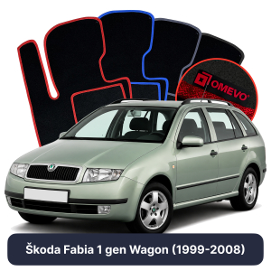 Velúrové autokoberce OMEVO pre Škoda Fabia 1 gen Kombi (1999-2008)