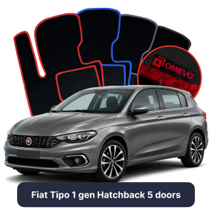 Velúrové autokoberce OMEVO pre Fiat Tipo 1 gen Hatchback 5 dverí (2015-2025)