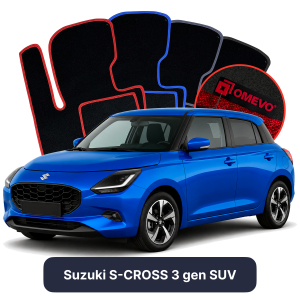 Velúrové autokoberce OMEVO pre Suzuki Swift 7 gen Hatchback 5 dverí (2024–2025)