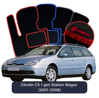 Velúrové autokoberce OMEVO pre Citroën C5 1 gen Kombi (2001-2008)