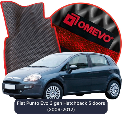 EVA autokoberce OMEVO pre Fiat Punto Evo 3 gen Hatchback 5 dverí (2009-2012)